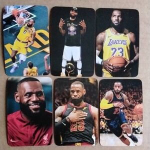 Basketball Star Trading Card Set - Multicolor LEBRON JAMES LOT 6